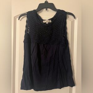 Navy Loft tank top size small